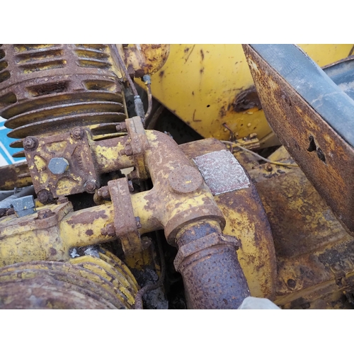 766 - International 434 tractor. Fitted with International Harvester compressor. Serial no. B20230. Reg. L... 