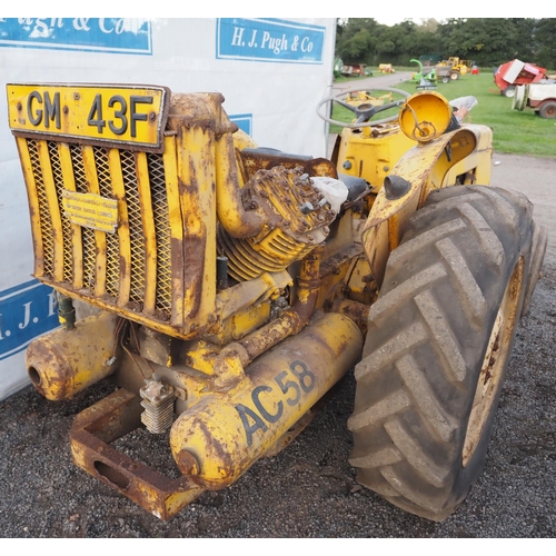 766 - International 434 tractor. Fitted with International Harvester compressor. Serial no. B20230. Reg. L... 