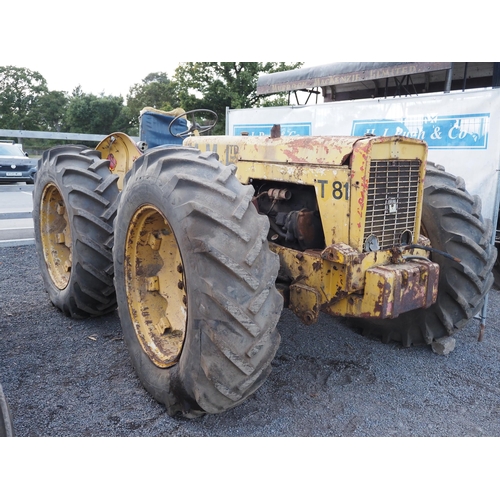 767 - International 634 AWD Tractor. Fitted with County front axle conversion.  Serial no. 514