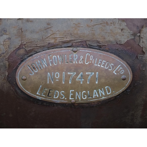 768 - Fowler T3 single cylinder steam roller. 1928. No. 17471. Barn stored for 30 years, believed to have ... 