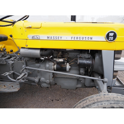 779 - Massey Ferguson 20 industrial tractor. On the button work or play. Reg. ODD 573P. V5 and key in offi... 