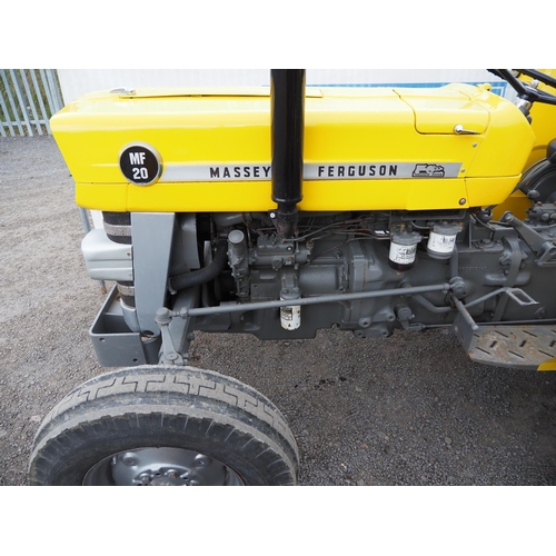 779 - Massey Ferguson 20 industrial tractor. On the button work or play. Reg. ODD 573P. V5 and key in offi... 