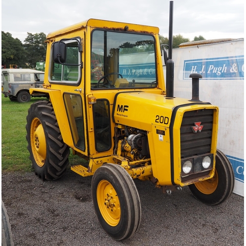 780 - Massey Ferguson 20D industrial tractor. New Goodyear tyres all round, new front wheels, mirrors and ... 