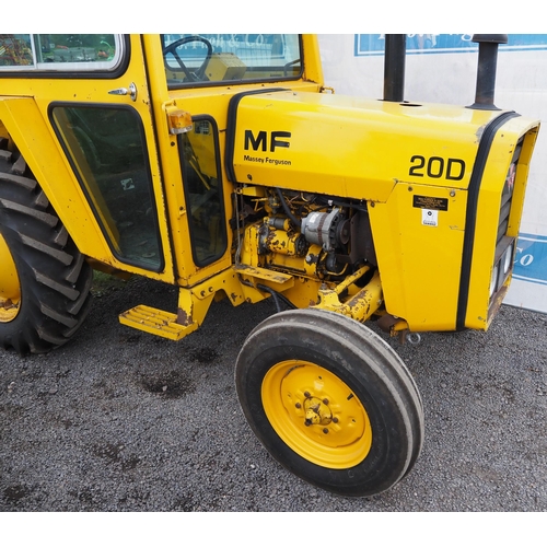 780 - Massey Ferguson 20D industrial tractor. New Goodyear tyres all round, new front wheels, mirrors and ... 