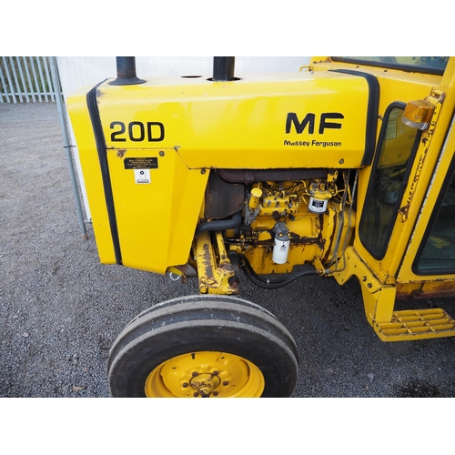 780 - Massey Ferguson 20D industrial tractor. New Goodyear tyres all round, new front wheels, mirrors and ... 