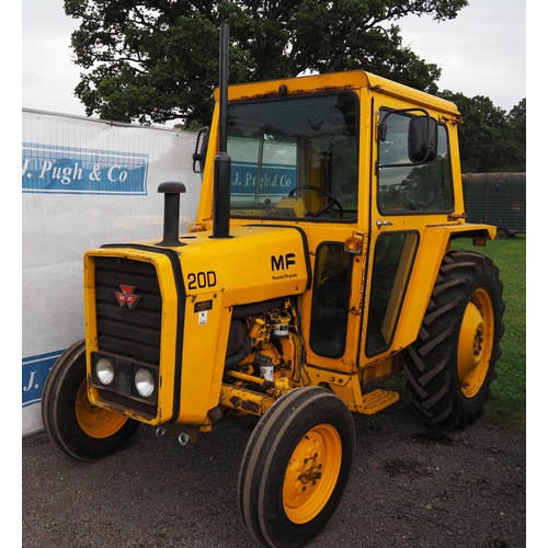 780 - Massey Ferguson 20D industrial tractor. New Goodyear tyres all round, new front wheels, mirrors and ... 