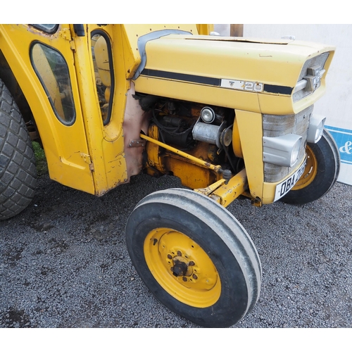 781 - Massey Ferguson 20 industrial tractor. Nice original tractor, grass tyres, work or play. Reg. OBA 21... 