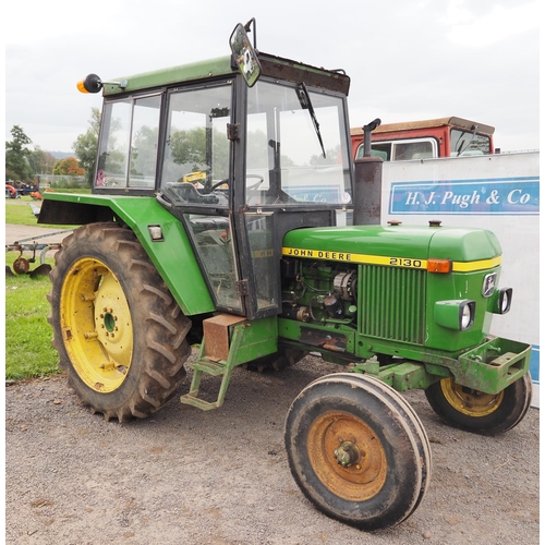 785 - John Deere 2130 tractor. Good condition, runs well, engine size 75hp. No docs. Key in office