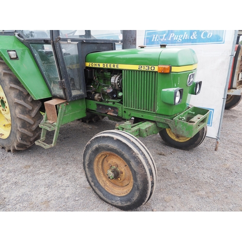 785 - John Deere 2130 tractor. Good condition, runs well, engine size 75hp. No docs. Key in office