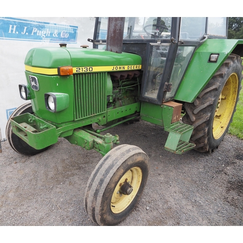 785 - John Deere 2130 tractor. Good condition, runs well, engine size 75hp. No docs. Key in office