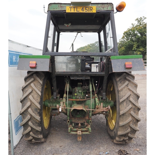 785 - John Deere 2130 tractor. Good condition, runs well, engine size 75hp. No docs. Key in office