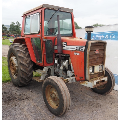 786 - Massy Ferguson 590  tractor. 1982. Working order