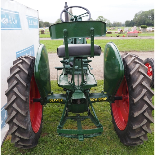 797 - Oliver 60 Row Crop tractor. 1945. Imported. Reg. CJY 53. V5, original operators manual and starting ... 