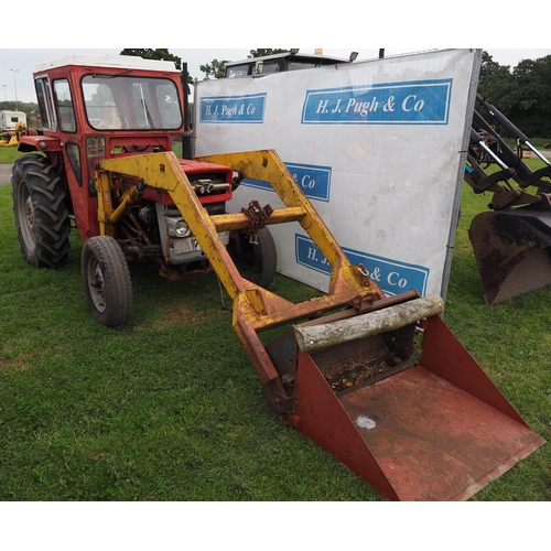 811 - Massey Ferguson 135. 1969. With Duncan cab and loader. All in good working order, oils and filters c... 