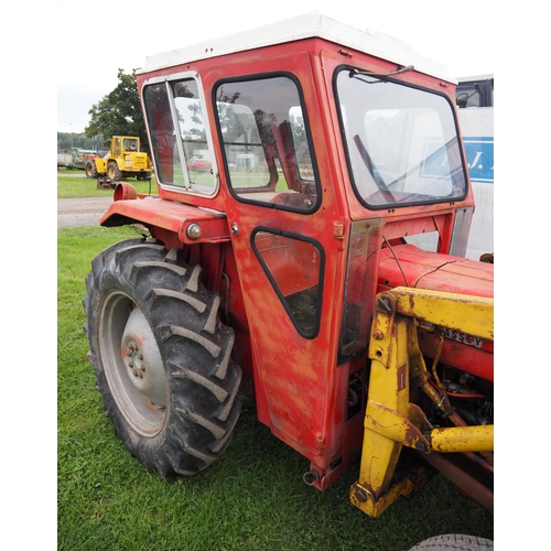 811 - Massey Ferguson 135. 1969. With Duncan cab and loader. All in good working order, oils and filters c... 