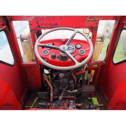 811 - Massey Ferguson 135. 1969. With Duncan cab and loader. All in good working order, oils and filters c... 