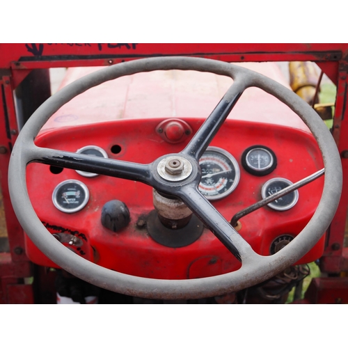 811 - Massey Ferguson 135. 1969. With Duncan cab and loader. All in good working order, oils and filters c... 