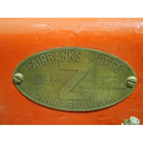 Fairbanks Morse model Z 2hp gas engine on trolley