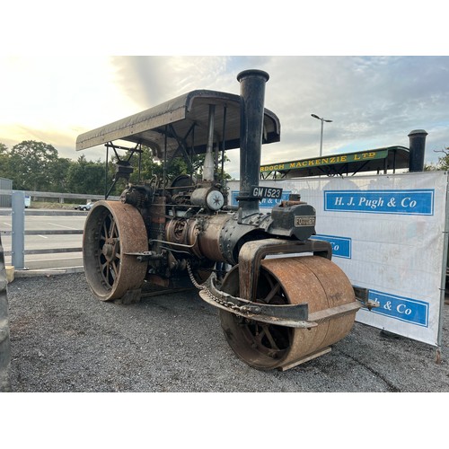 768 - Fowler T3 single cylinder steam roller. 1928. No. 17471. Barn stored for 30 years, believed to have ... 