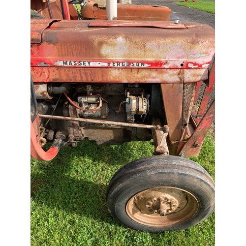 813 - Massey Ferguson 135 tractor. off local fruit farm, Reg. LDF 272P