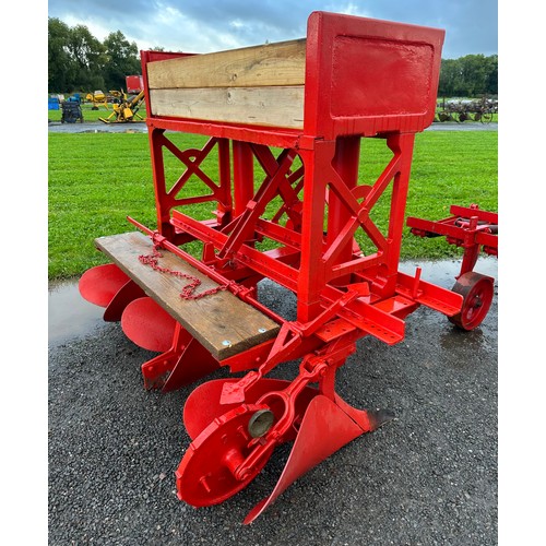 695 - David Brown ridger with Irwin Turner 2 row potato planter fitted