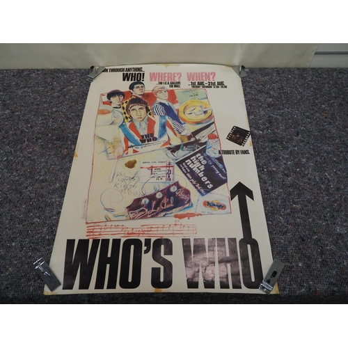 292 - The Who 'Who's Who' original poster 30