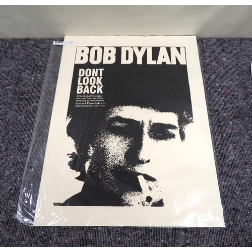 297 - Bob Dylan 'Don't Look Back' original silk screen print 21