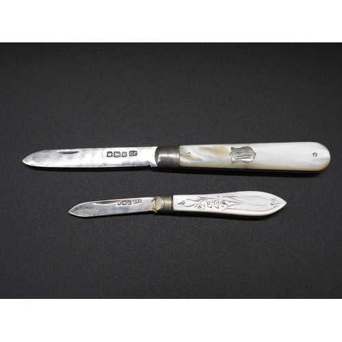 212 - Silver pen knives - 2