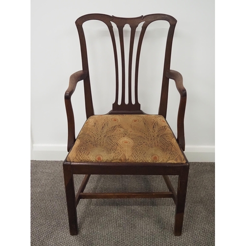 341 - Restored antique Chippendale style carver in mahogany