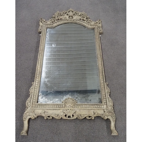 325 - Bevel edge mirror with ornate carved frame 78