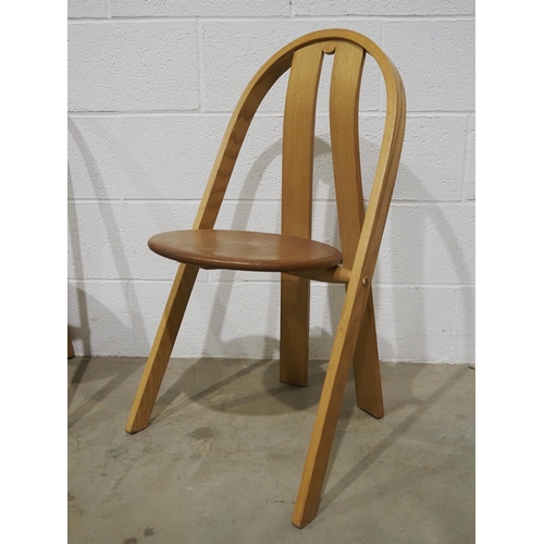 322 - Set of 4 Trannon C3 stacking chairs by David Colwell in ash