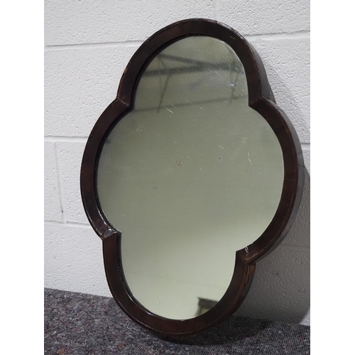 37 - Antique mahogany framed mirror 23