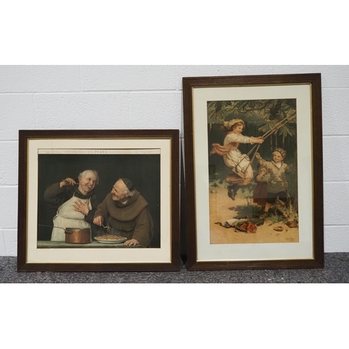 252 - Children playing framed print by Fred Morgan 26