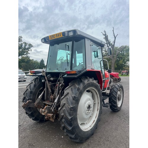 773 - Massey Ferguson 3065 tractor. 1990. Reg. G90 RAV. 5100 genuine hours, very tidy, no rot. V5 and key ... 