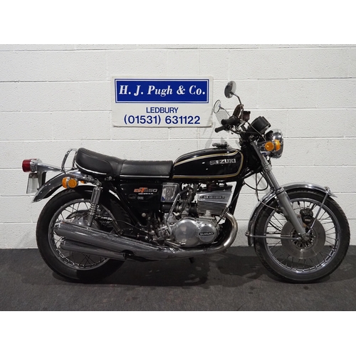 871 - Suzuki GT550 motorcycle. 1976. 544cc.
Frame No. 43210
Engine No. 45298
Out of private collection, re... 