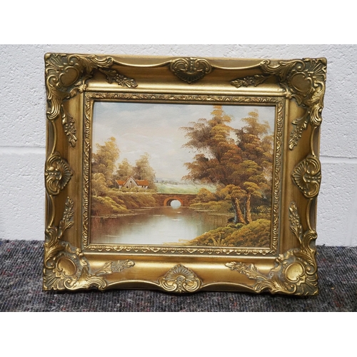 266 - Gilt framed oil painting by Endersley 8