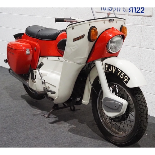 884 - Ariel Leader motorcycle. 250cc. 1964.
V5 states matching numbers. 734053B
Last ridden in January 202... 