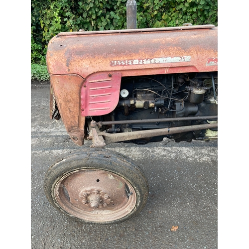 145 - Massey Ferguson 35 4 cylinder tractor. Runs and drives. Showing 6088 Hours. No docs