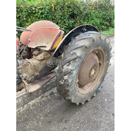 146 - Massey Ferguson 35 4 cylinder tractor. Runs and drives. Good restoration project. No docs