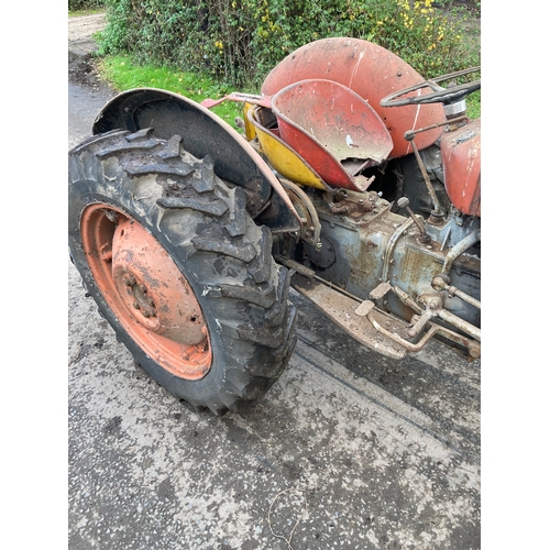 146 - Massey Ferguson 35 4 cylinder tractor. Runs and drives. Good restoration project. No docs