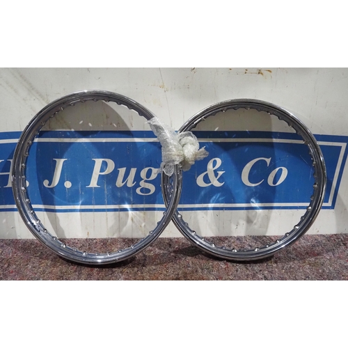 20 - Genuine Triumph Jones conical hub wheel rims 19