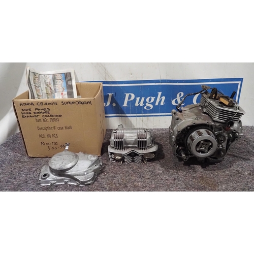 Honda CB400N engine for spares or repairs. Not seized