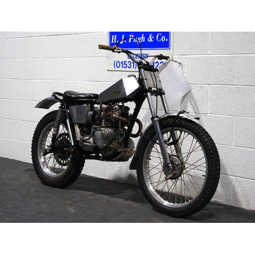 805 - Triumph Speedtwin 510 trials motorcycle. 1964. 
Frame no. H16179
Engine no. EC18448 T100S
From a pri... 