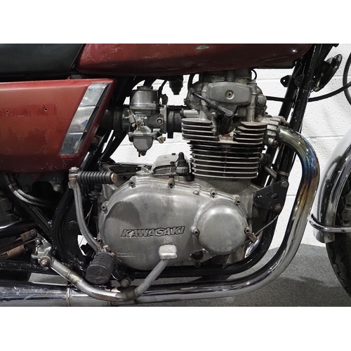 893 - Kawasaki Z400 motorcycle. 1977. 400cc
Frame no. K4-062021
Engine no. K4E 089387
Runs although needs ... 