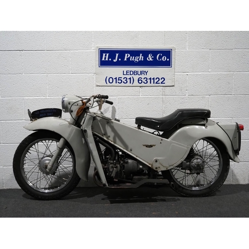 912 - Velocette LE mk3 motorcycle. 1967. 200cc.
Frame No. 834034
Engine No. 834034
Property of a deceased ... 