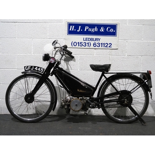 915 - Francis Barnett autocycle. 1946. 98cc.
Property of a deceased estate. Stored for some time. Engine t... 