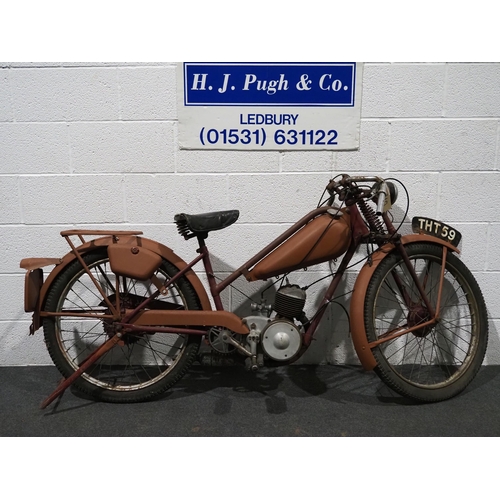 919 - James moped.
Engine no. 301/31073
Property of a deceased estate. Stored for some time. 
Reg. THT 59.... 
