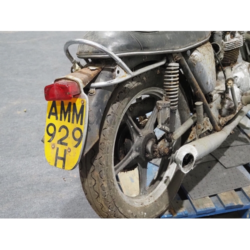 921 - Triumph T120 Bonneville motorcycle project. 1969. 650cc
Frame no. DC17859
Engine no. T120
Property o... 