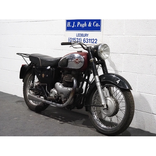 953 - Matchless G12L motorcycle. 600cc. 1960
Engine No. G12L X4210
Frame No. A76013
Engine turns over with... 