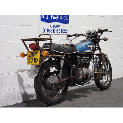 955 - Honda CB250 G5 motorcycle project. 1975. 
Frame No. CB250G6503617
Engine No. Cb250E6029581
Hedge fin... 